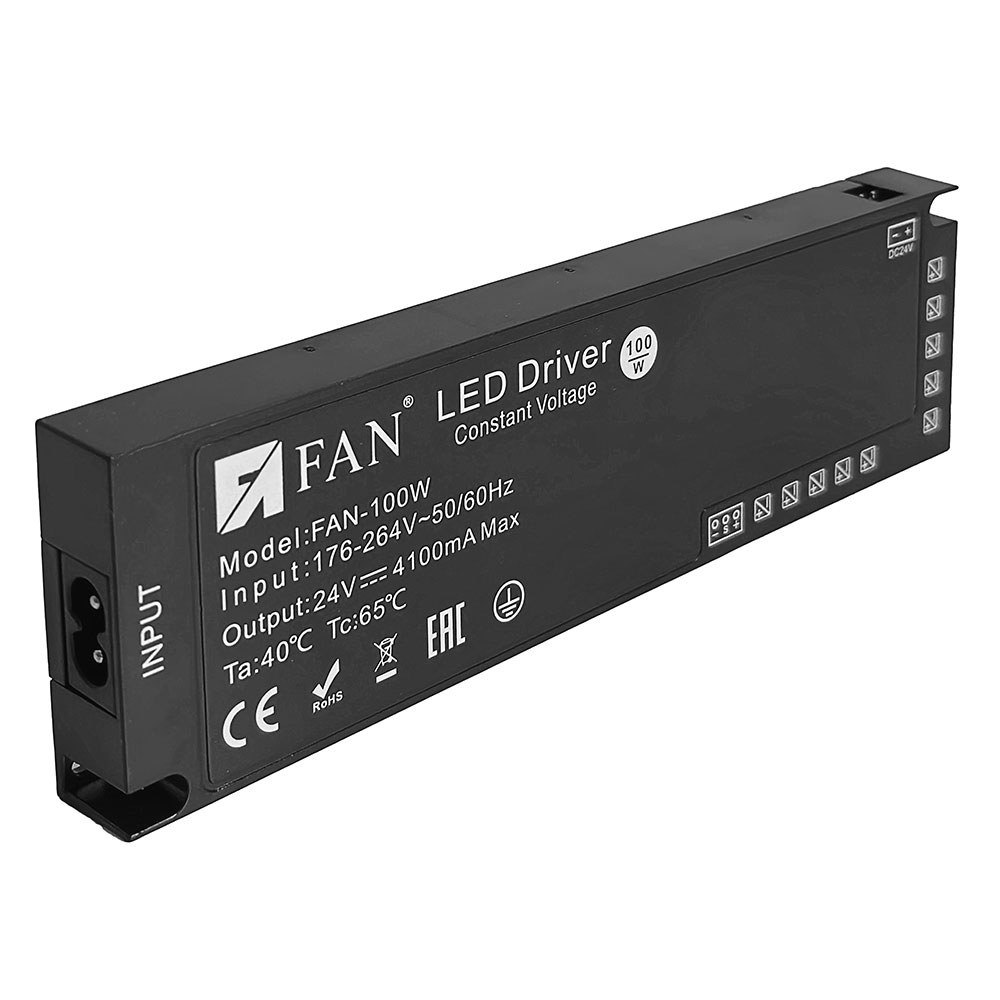 Блок питания для led магнитного трека  FAN100 Вт не дорого
