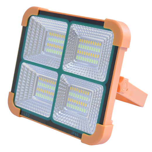 Прожектор переносной с солнечной панелью SOLAR POWERBANK  100W https://fan-asia.kz