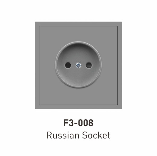 Розетка встраиваемая одинарная серая идеальный выбор для дома офиса