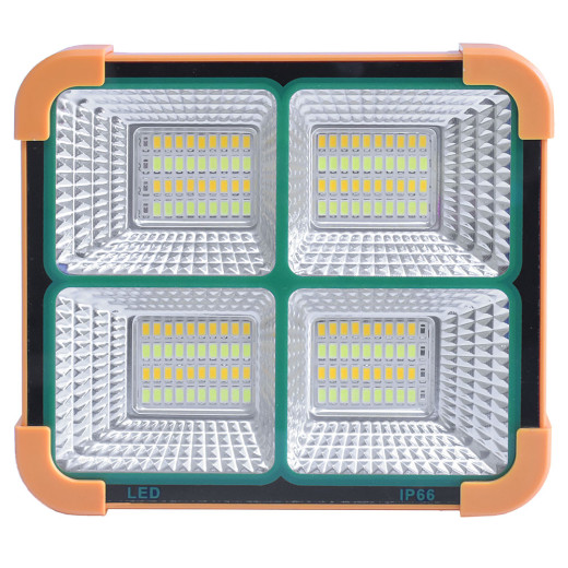 Прожектор переносной с солнечной панелью SOLAR POWERBANK  100W https://fan-asia.kz