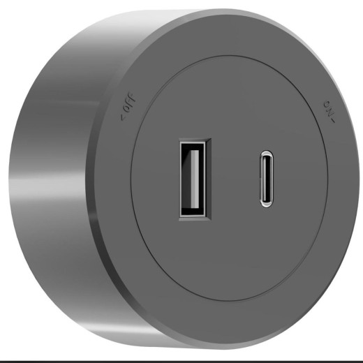 Розетка трековая USB+Type-C идеальный выбор для дома офиса