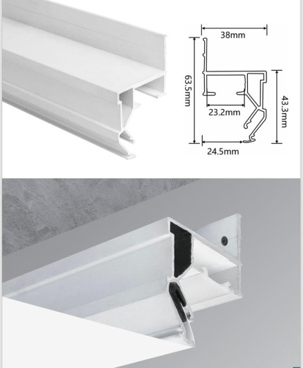 Карниз теневой профиль L2000*W63,5*H38  24,5 mm не дорого