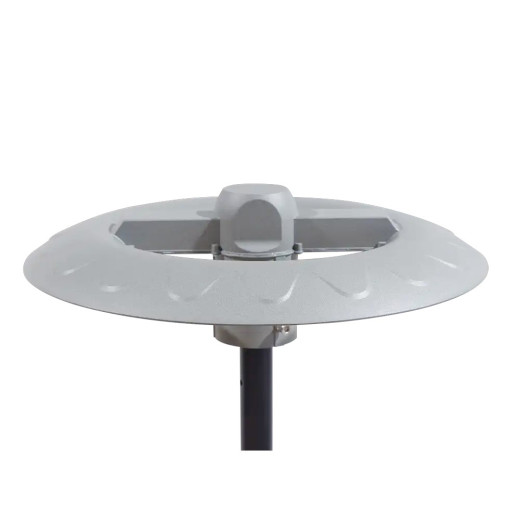 Реалистичное изображение паркового светодиодного светильника SverPRO (боллард) на фоне городской аллеи.